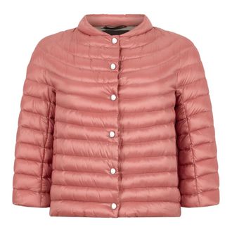 Moorer Winter Jackets, female, Pink, Size: L Padded Jacket