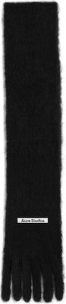 Acne Studios Sciarpa con frange - Nero