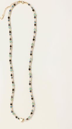 Fat Face FatFace Heart Bead Necklace in Green