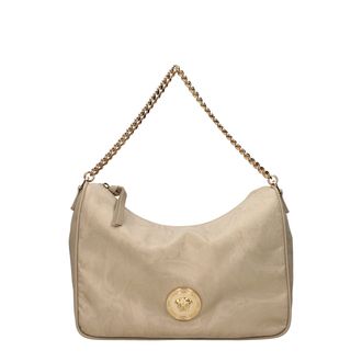 Versace Beige Fabric Womens Handbag