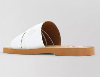 Chlo&eacute; cotton slides sandals