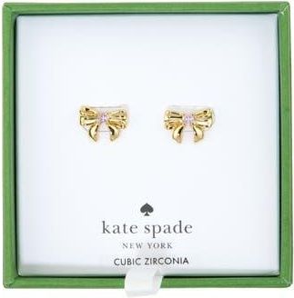 Kate Spade New York mini bow stud earrings in Pink/Gold at Nordstrom Rack
