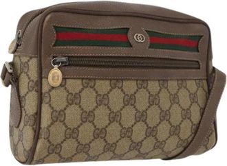 Gucci Pre-owned Plastic Cross Body Bag - Dames - Vintage Schoudertas - Beige - ONE Size - Vintage