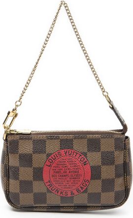 Louis Vuitton Pre-owned Womens Mini Pochette Accessoires Shoulder Bag - Brown - One Size