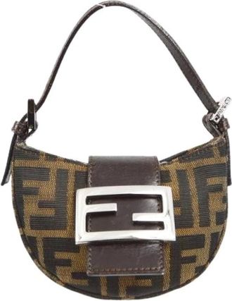 Fendi Pre-owned Mini Bags, female, Brown, Size: ONE SIZE Pre-owned Leather Mini Bag
