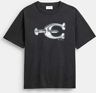 Coach Hardware Relaxed T-Shirt In Organic Cotton