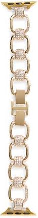 Nordstrom Rack Pav&eacute; Link Smartwatch Band in Clear- Gold at Nordstrom Rack