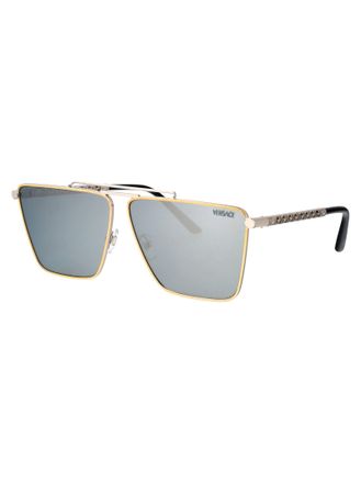 Versace Mens Sunglasses 0ve2266 Gold-Silver Metal Gold/silver