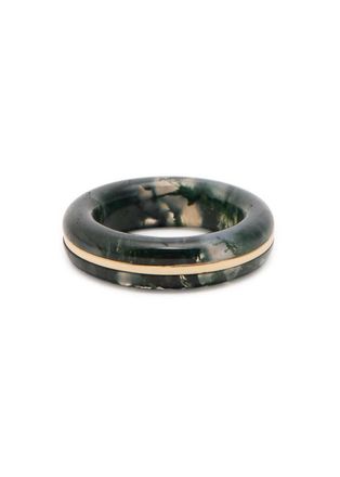 By Pariah BY Pariah Essential Agate Stacking Ring - Green - 55 (55cm / S)