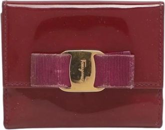 Ferragamo Pre-owned Wallets, female, Red, Size: ONE SIZE Pre-owned Fabric Wallet