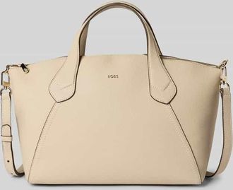 HUGO BOSS Shopper aus echtem Rindsleder Modell LENAH in Beige, Gr&ouml;&szlig;e 1