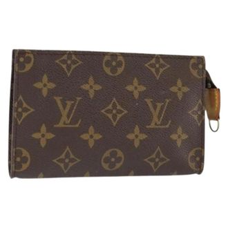 Louis Vuitton Pre-owned Clutches, female, Brown, Size: ONE SIZE Pre-owned Canvas Clutch
