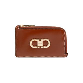 Ferragamo Wallets & Cardholders, female, Brown, Size: ONE SIZE Portacarte Card Holder