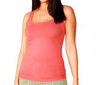 French Kyss Scoopneck Tank Top In Coral