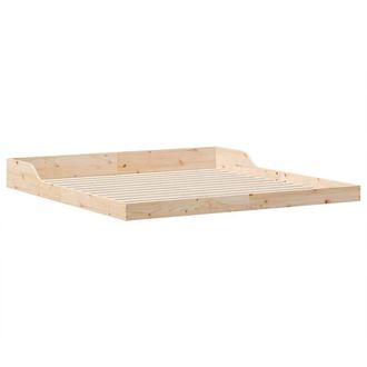 Berkfield Home Brown 200 x 210 cm Solid pine wood in Light Brown