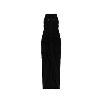 CHRISTOPHER ESBER Gowns, female, Black, Size: 2XS Vivenda Drape Front Dress