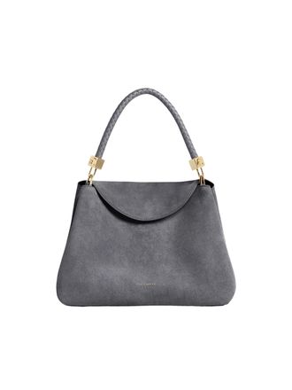 Coccinelle Tiggy Braided Handle Suede Handbag
