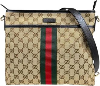 Gucci Pre-owned Vintage Shoulder Bag - Dames - Vintage Schoudertas - Bruin - ONE Size - Leer - Vintage
