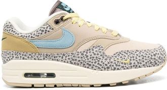 Nike Air Max 1 panelled sneakers - women - Fabric/Polyurethane/Rubber/Fabric - 5 - Neutrals