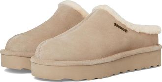 Bearpaw Izzy Platform Lo Womens Slippers Mushroom : 13 M, Suede