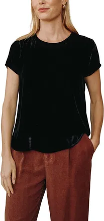 Bella Dahl Silk-Blend Crew T-Shirt