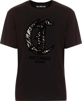 Just Cavalli T-shirt - Heren - T-shirts - Zwart - S - Katoen - Tops
