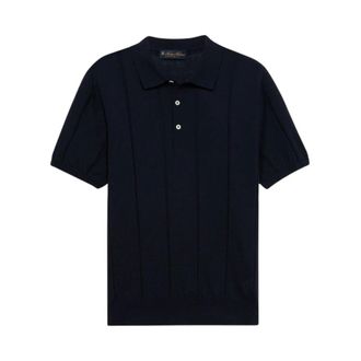 Brooks Brothers Cotton-Linen Knit Polo - male - Brooks Brothers - Polo Shirts - Blue - 2XL - Tops