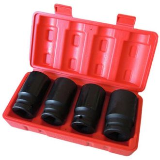Trade Shop Trade Shop - Casquillos Para Pistola Destornilladora Neum&aacute;tica Juego 4 Uds. 3/4 30 A 36mm