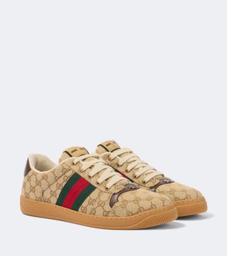Gucci Zapatillas Screener de lona GG