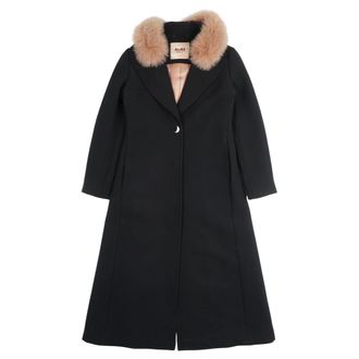 Moorer Single-Breasted Coat - female - Moorer - Single-Breasted Coats - Black - XS - Coats