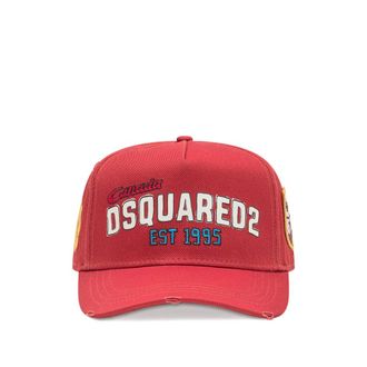 Dsquared2 Caps Rosso-Uomo