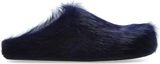 Marni Bonten pantoffels - Dames - Slip ons - Blauw - 37 EU - Leer - Schoenen