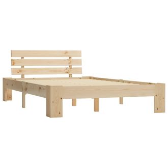 vidaXL Estructura De Cama Sin Colch&oacute;n Madera De Pino Blanca 140x200 Cm Vidaxl