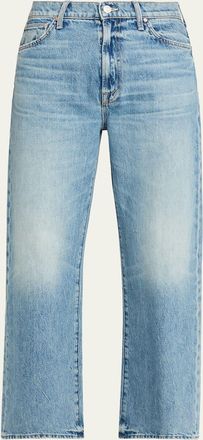 Mother The Dodger Flood Jeans with Embroidered Pockets