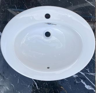 Roca Roca - Lavabo Incasso Monoforo Giralda 62x50 Cm - Ceramica Bianco Lucido