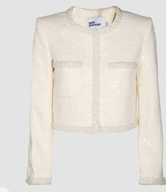 Self Portrait Crew-neck Jacket