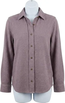 Faherty Legend Sweater Relaxed Shirt In Dusty Plum Twill