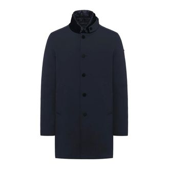 Duno Heren, Mantels, Blauw, Maat: 2XL Wol