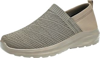 Generic Mens Summer Mesh Breathable Solid Color Leisure Comfortable One Foot Stirrup Casual Shoes Mens Casual Dress Shoes Size 13 (Coffee, 5.5)