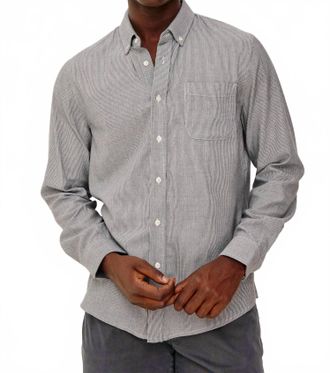 Rails Vance Long Sleeve Button Down Shirt In Navy Rope Stripe