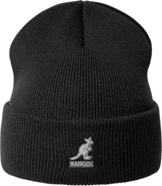 Kangol Zwarte Unisex Acryl Allergievrije Trui - Dames - Hoeden - Zwart - ONE Size - Accessoires