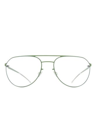 Mykita Tosca bril met piloten montuur - Groen