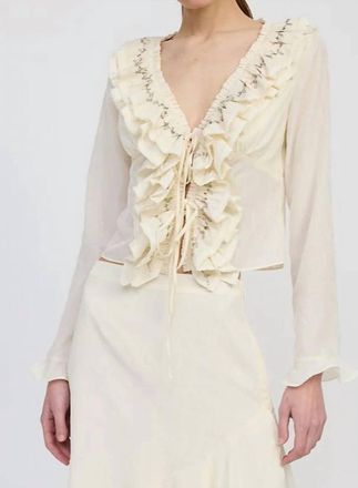 En Saison Gabriella Top In Ivory