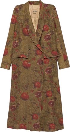 Uma Wang Jas met all-over print - Bruin