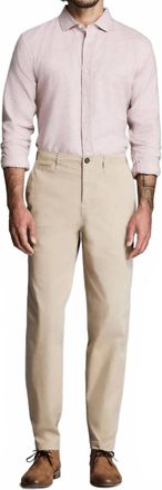 Billy Reid Cotton Wool Cedar Shirt In Red