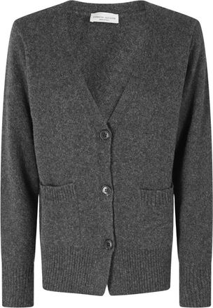 Roberto Collina Cardigan ML 36010 - Dames - Vesten - Grijs - S - Wol - Truien & Vesten