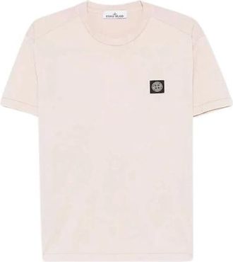 Stone Island Tops, Heren, Roze, L, T-shirt