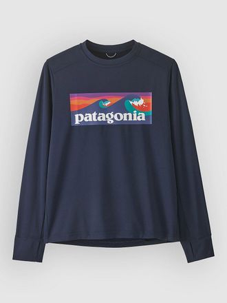 Patagonia Cap Sw Kids Longsleeve T-Shirt blauw