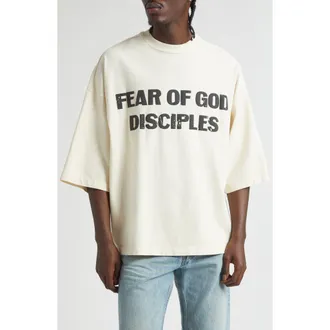 Fear of God Disciples Relaxed Graphic T-Shirt in Oat Oat at Nordstrom, Size X-Large
