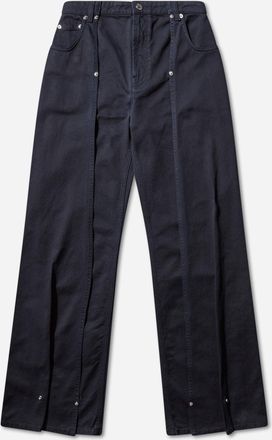 Jean Paul Gaultier Women s Snap-Button Denim Jeans Navy